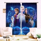 Characters Of Animation  3D Blockout Photo Print Curtain Fabric Curtains Window