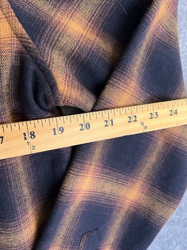 Nomad Flannel Shirt Mens Med Thermal Lined Gold Black Brown NWT Hipster Grunge - Picture 5 of 7