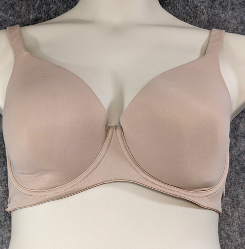 Dreamfit Underwire Bra 38DDD Beige Full Coverage Adjustable Strap Smooth T-Shirt