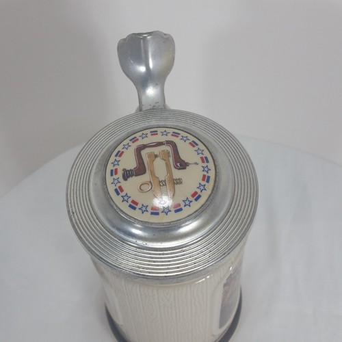 Vintage Stein 1986 Beer Mug Avon The Building of America Shipbuilder Numbered - Picture 8 of 12