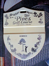 vtg - PGA Golf Bag Tag - THE PINES GOLF COURSE gc - Fort Eustis VA