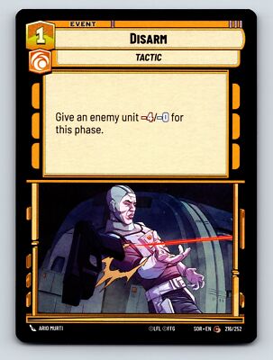 Aggression Tactic Disarm Event Card Give Enemy Unit Power
