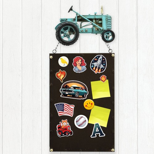 Hanging Iron Tractor Magnetic Note Boards - Picture 45 of 54