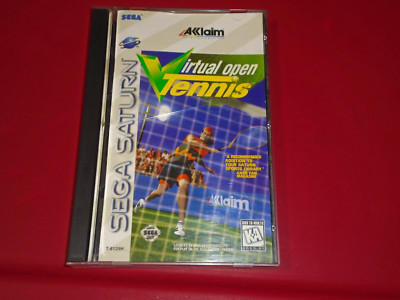 Virtual Open Tennis (Sega Saturn, 1996) Complete CIB + Registration Works FUN!