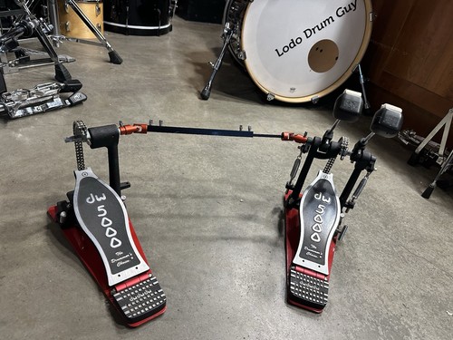 DW 5000 Double Pedal w DW beater EXCELLENT DOUBLE CHAIN #GM2