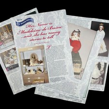 Vintage Madeleine de Baine Doll History Article 12 Pages with Photos