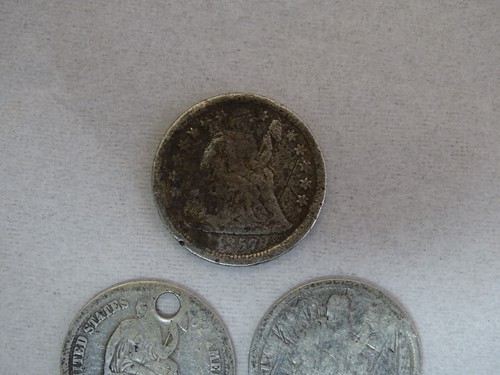 (3) United States Seated Liberty Dimes Assorted Dates / Free Shipping / DS3 - Picture 2 of 10