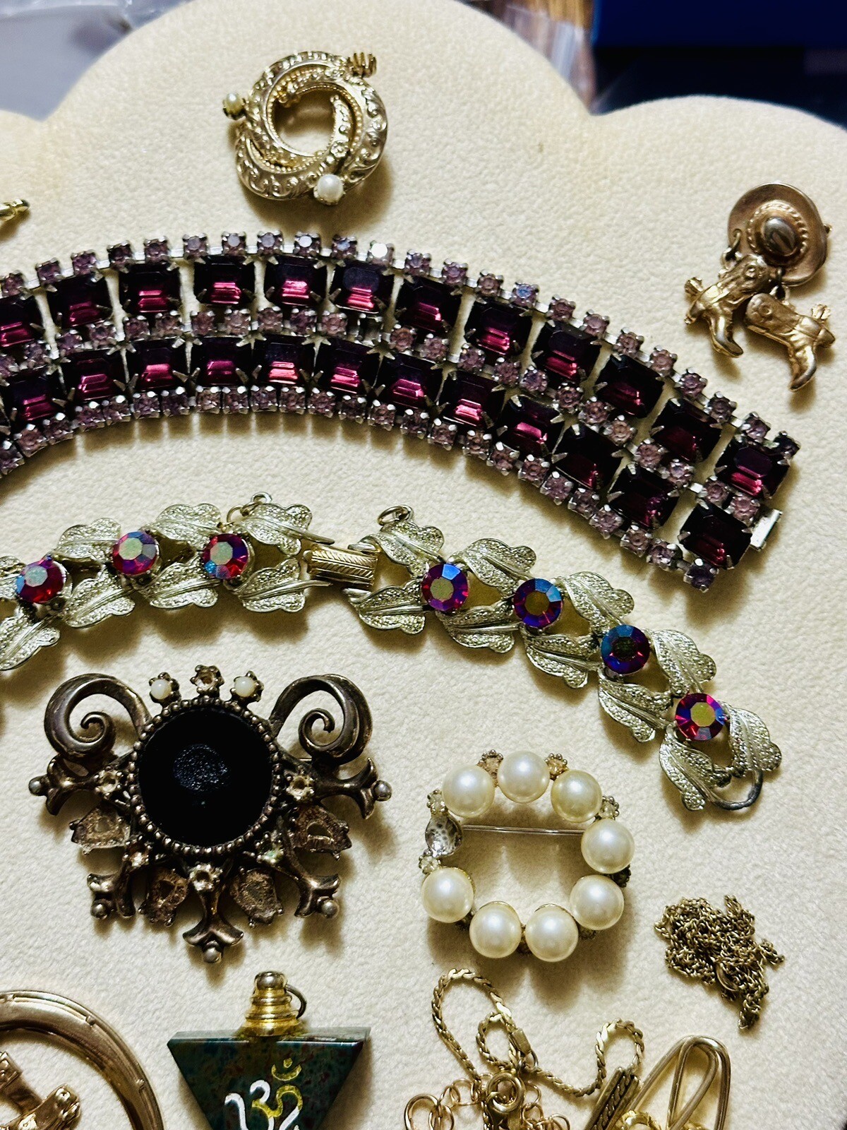 Vintage Lot Costume Jewelry Repair Craft Repurpose Harvest Scrap Junk