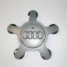 Single OEM Silver Center Cap For 2009-2012 AUDI A4 S4 4F0601165N 560-58838