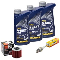 Set ÖL 3L FüR Yamaha XT 500 1U6 XT500 XT 1976-1989 Inspektion ÖLfilter ZüNdkerze