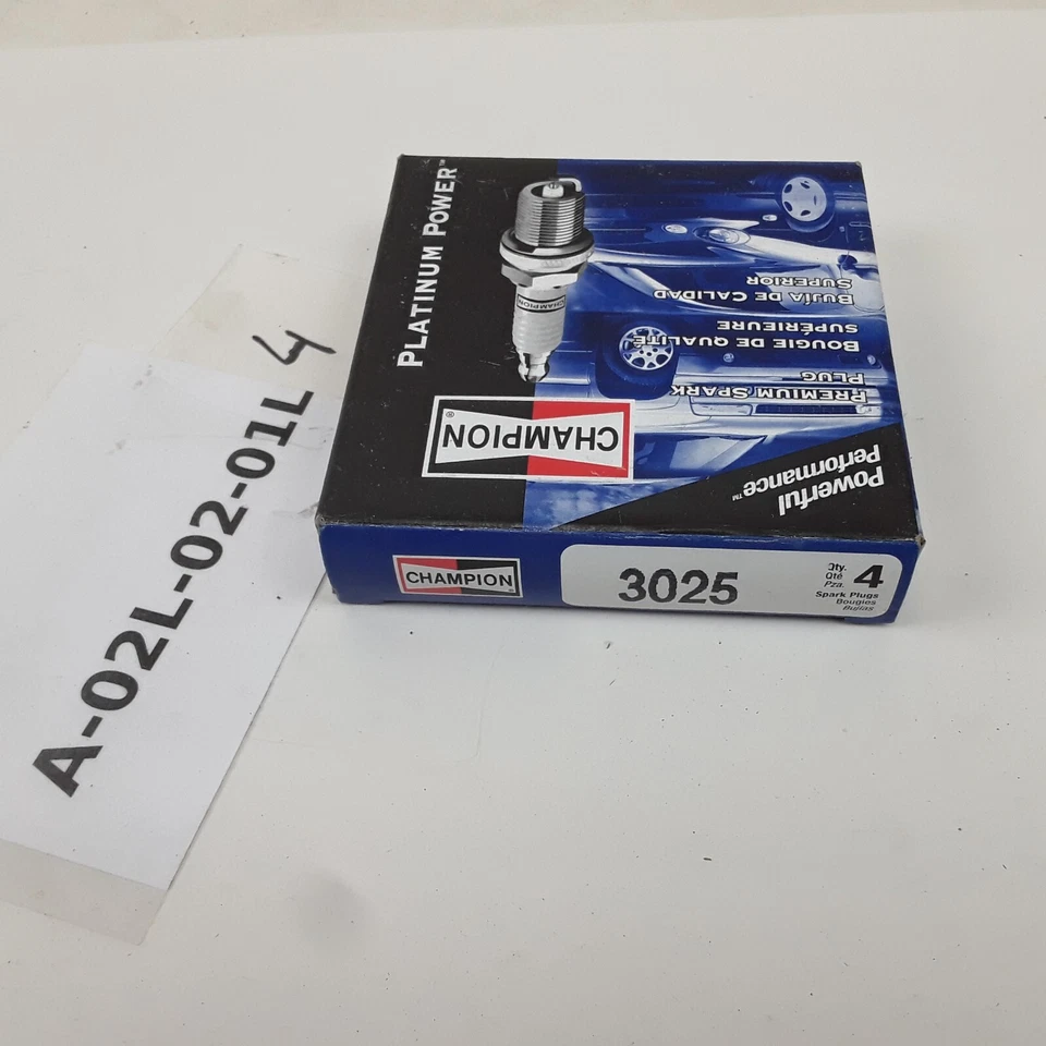 Bujía eléctrica Champion 3025 Platinum para Chevrolet GMC Pontiac 1970-1979 Foto 3 de 3