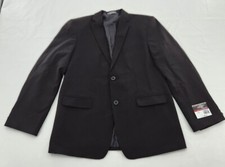 Van Heusen Boys 18 Husky Flex Stretch Suit Jacket - Bank Black MSRP 90