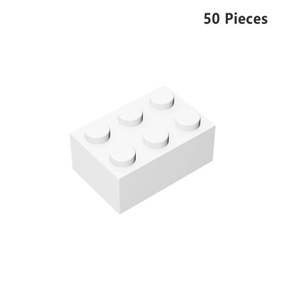 ZITIANYOUBUILD 3002 Brick 2X3 White Bricks 50 Pieces Bricks 100% Compatible