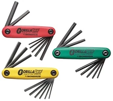 Bondhus Gorilla Grip Hex Torx Star Fold Up Wrench Set Metric SAE Inch USA 12533
