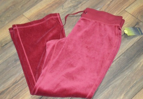 Tek Gear Fit \u0026 Flare Red Velour Pant 