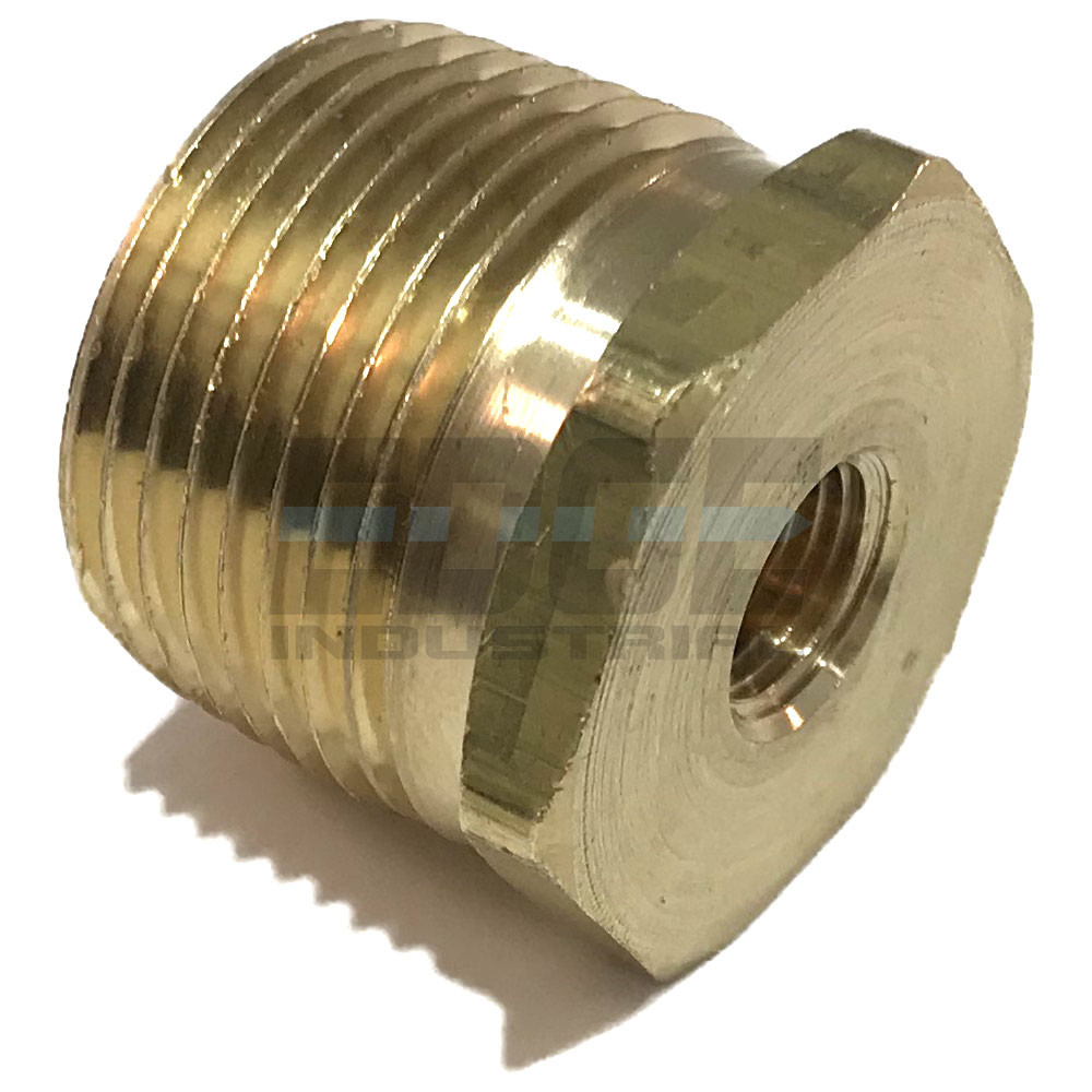 BRASS HEX BUSHING REDUCING NPT THREADS PIPE FITTING 3/4 MALE X 1/8 FEMALE