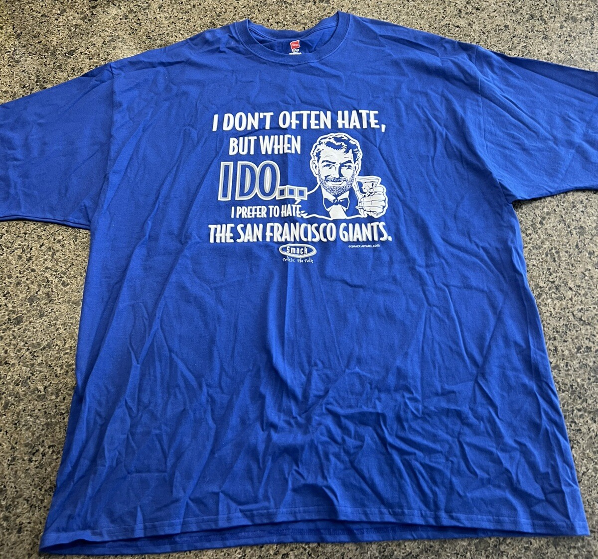 Dodgers vs. Giants Tシャツ Vintage San Francisco Giants Graphic Baseball Tshirt, Size XL