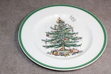 Classic SPODE Christmas Tree 10.5" Dinner Plates Singles Replacement 1959