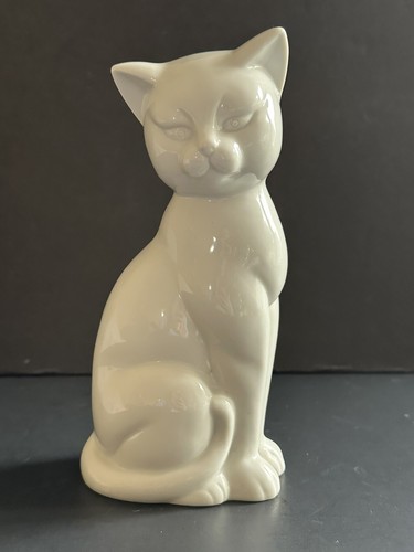 Ironstone Katze Figur MCM Vintage Toyo Japan Kätzchen weiß Statue 8 Zoll - Bild 19 von 21