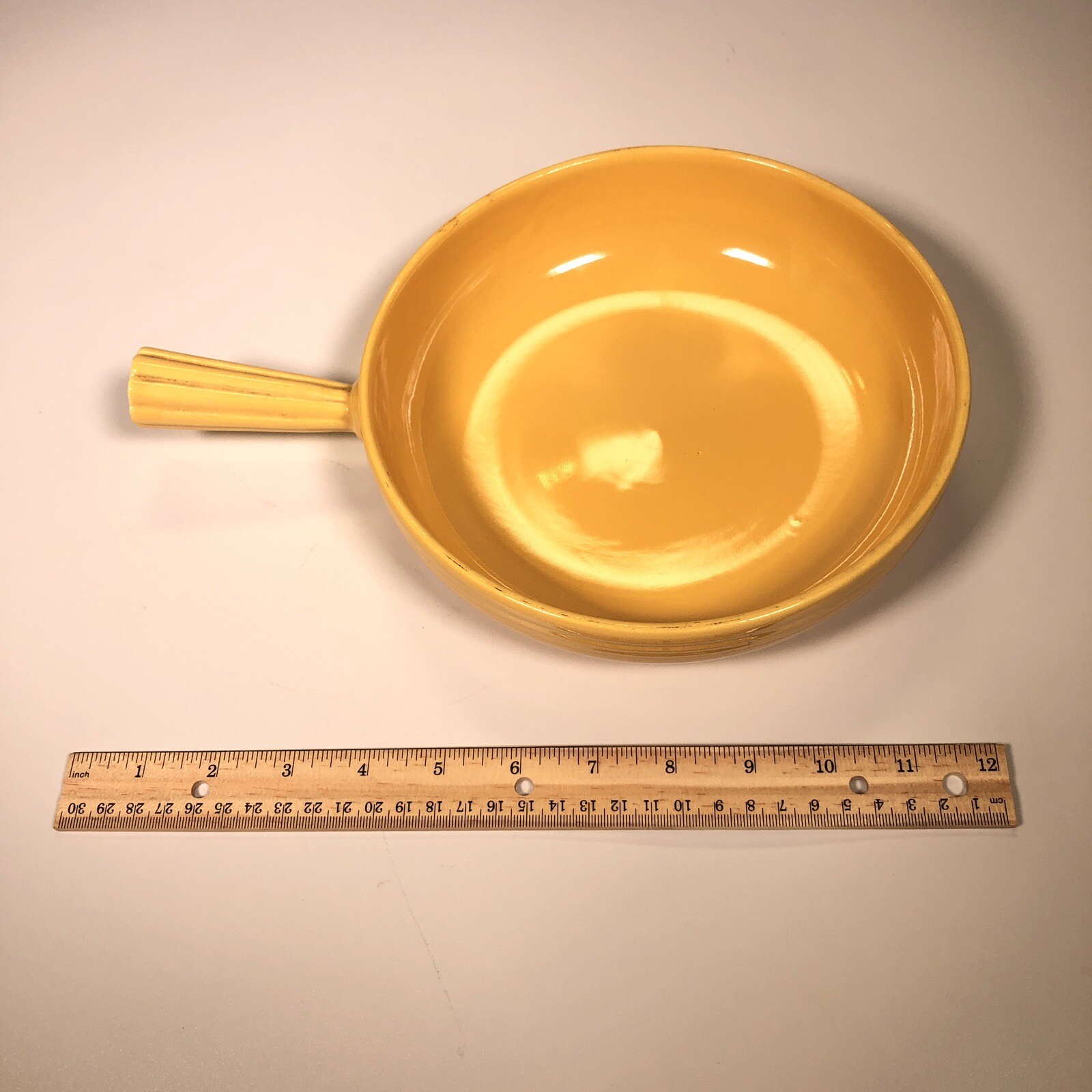 Vintage Fiesta French Casserole Dish Pan Yellow Fiestaware