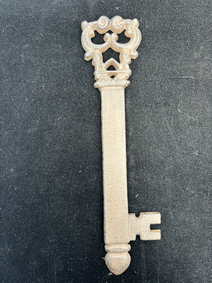Set Of 3 Rustic Decorative Metal Keys 8.5” - Image 3 of 4