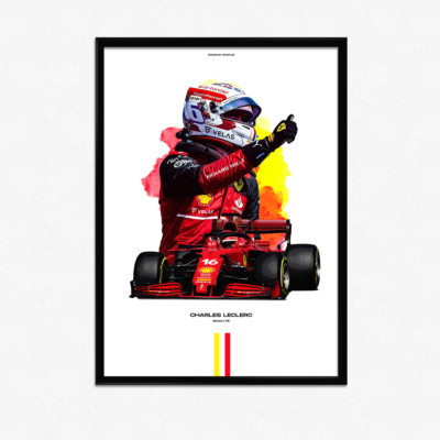 Charles Leclerc | F1 | Ferrari | formula 1 | Racing - Digital Art Gift Decor