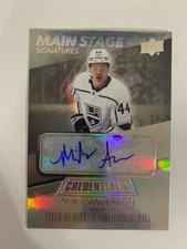 2021-22 UD Credentials Main Stage Signatures Auto BTS-AN Mikey Anderson LA KINGS