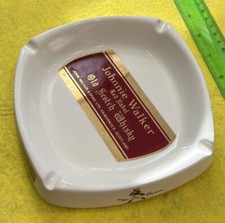 Vintage Ceramic JOHNNIE WALKER Red Label whisky ASHTRAY 17.3 cm white colour