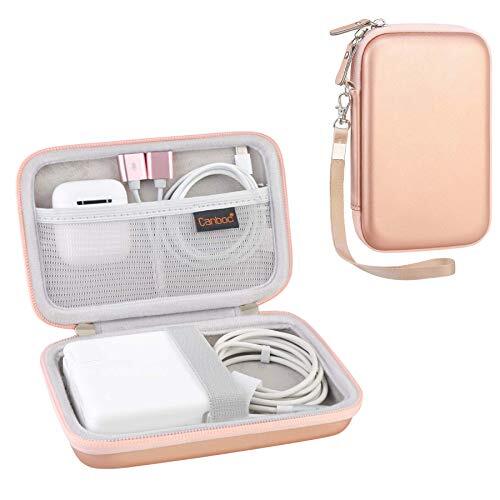Carrying Case Compatible with MacBook Air Pro Charger Rose Gold