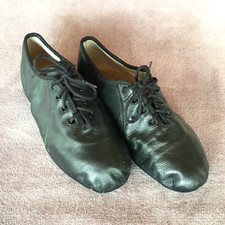 Bloch Black Leather Jazz Contemporary Modern Dance Black Leather Shoes Size 7