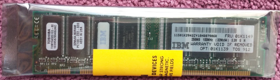 Options by IBM 01K1139 Non-Parity DIMM 256MB 100MHz 3.3V - Image 3 of 3
