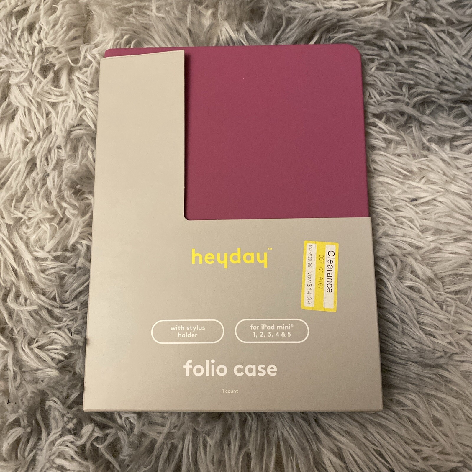 HEYDAY Folio case w/ stylus holder for APPLE iPad MINI 1,2,3, 4, 5 DUSTY PINK eBay