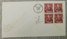 First Day Of Issue Andrew Carnegie NY 1960 Peace Vintage Stamp Envelope Cover