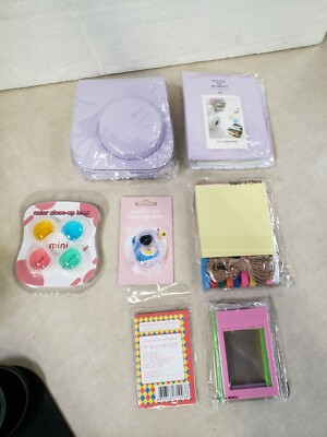 Instant Film Photo Paper PU Case Album+Color Filter Lens Set For Instax Mini
