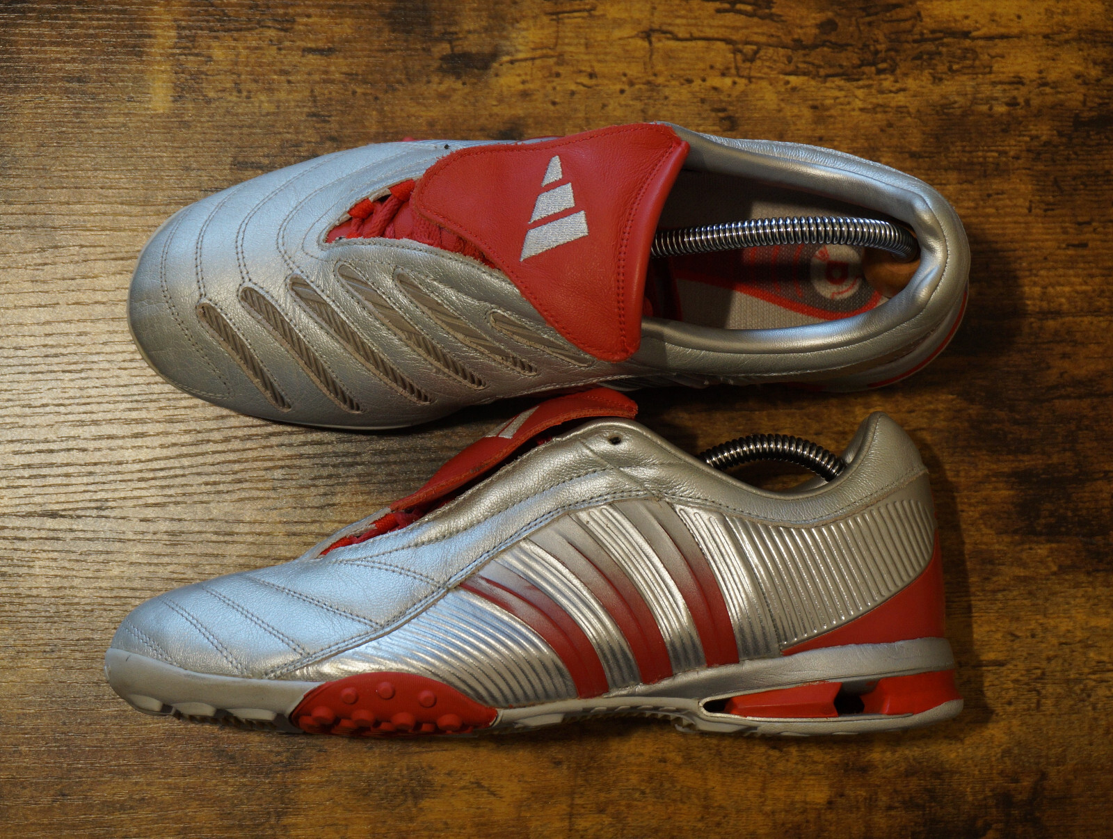 Botas de fútbol adidas Predator Pulse DB TF 43 plata x UK9 mania beckham Pulsion