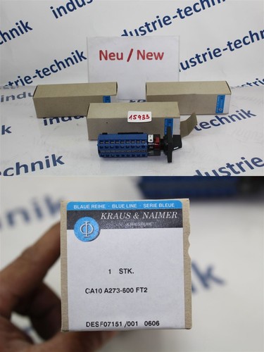 Interruttore Kraus&Naimer CA10-BRI441-600*FT2 – Nuovo – Comando Industriale