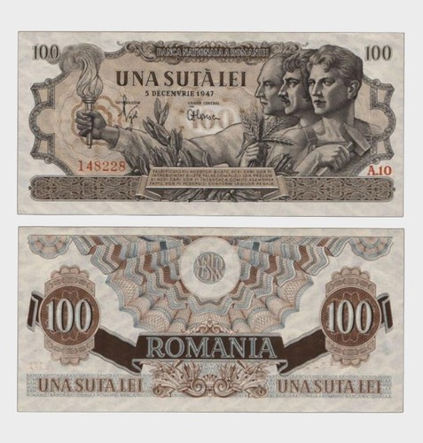 Rumänien - 1947 - 100 Lei - ""aUNC"" - #CO3520