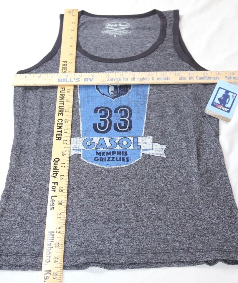Camiseta sin mangas Memphis Grizzlies Marc Gasol NBA talla Triblend para mujer pequeña nueva Foto 4 de 4