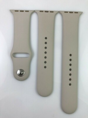 Original Apple watch Series 7 6 SE 5 Sport Band 38mm 40mm 41MM Silver Pin Stone | eBay