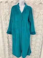 Miss Elaine Women's Bath Robe House Coat Full Zip Terry Cloth Cozy Pockets