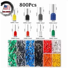 Connectors Cord Wire Crimp Cable Pin End Bootlace Ferrule Terminals 800PCS