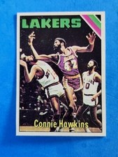1975-76 TOPPS BASEBALL #195 CONNIE HAWKINS HOF NM