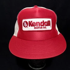 Kendall Motor Oil Embroidered Cap Logo Adjustable Trucker Baseball Hat