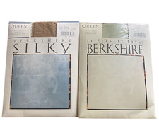 Berkshire Lot of 2 Vintage Sagebrush  City Beige Pantyhose Queen 1X - 2X 