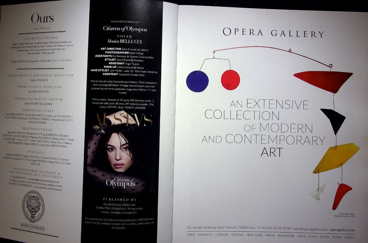 AESTVS NO 4 FASHION MAGAZINE MONICA BELLUCCI 2016 CITIZENS OF