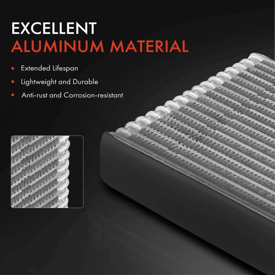 Aleta de placa de núcleo de evaporador de aire acondicionado delantero de aluminio para Honda Fit 2007-2008 L4 1,5 L Foto 3 de 4