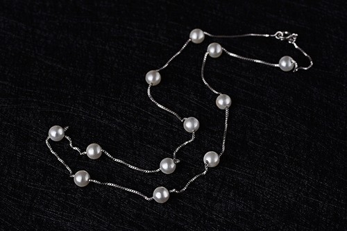 Collana Argento 925 e PERLE - Foto 2 di 4