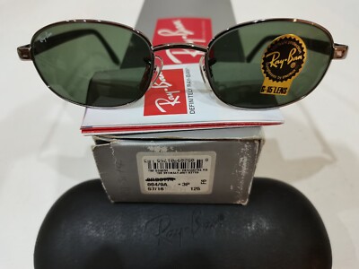 1990's NOS VINTAGE B&L RAY-BAN USA SIDESTREET SILVER W2980 & ORIGINAL CASE + BOX