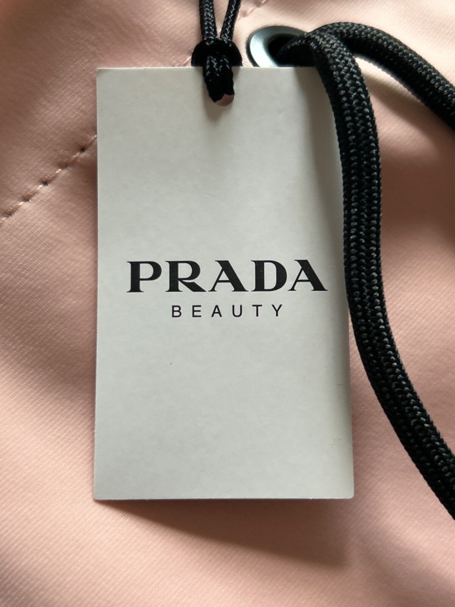 Prada Beauty VIP GWP Black & Pink Reversible Drawstring Backpack