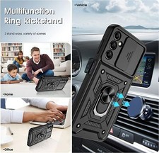 For Samsung Galaxy A54 A72 A53 Case, Shockproof Ring Stand Camera Cover